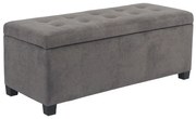 Σκαμπό Tip Με Αποθ/κο Χώρο 16-0814 102x42x40 Grey-Black