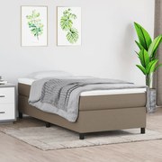 ΚΡΕΒΑΤΙ BOXSPRING ΜΕ ΣΤΡΩΜΑ TAUPE 90X200 ΕΚ. ΥΦΑΣΜΑΤΙΝΟ 3144395