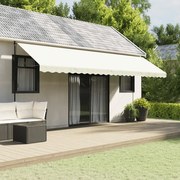 vidaXL Κουρτινάκι Ανταλλακτικό για Τεντόπανο Ριγέ Κρεμ 6 μ.