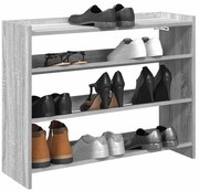 Ράφι παπουτσιών vidaXL Γκρι Sonoma 80x25x62 cm Κατασκευασμένο ξύλο