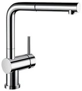 Blanco Linus-S-F Chrome Μπαταρία Κουζίνας Σπαστή για Παράθυρο με Περιστρεφόμενο Ρουξούνι και Αποσπώμενο Ντους