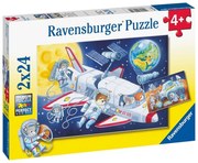 Παζλ Animals In Space 05665 2x24τμχ 26x18cm 4 Ετών+ Multicolor Ravensburger