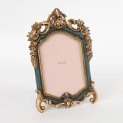 Κορνίζα Για Φωτογραφία 10x15cm 756-12149 16,1x24x2cm Dark Green-Gold Estheti Home Polyresin