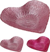 JK Home Décor - Πιάτο Καρδιά από Γυαλί 15x3cm 2Σχδ