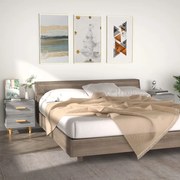 vidaXL Κομοδίνα 2 τεμ. Γκρι Sonoma 40 x 35 x 47,5 εκ.