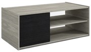 LA VIE COFFEE TABLE ΓΚΡΙ OAK BLACK OAK 110x55xH42cm 04-0386
