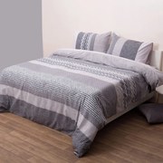 Σεντόνια Μονά (Σετ) Anna Riska Dream 7008 Γκρι ΜΕ ΛΑΣΤΙΧΟ 100x200+25