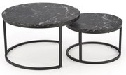 Uni 2 Τραπεζακι Σαλονιου Γκρι Μαρμαρο 120x60x45