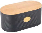 Ψωμιέρα Premium 575061 34x18x14cm Black Marva Μέταλλο