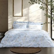 Παπλωματοθήκη Jacobus (Σετ 3τμχ) Blue-Multi Nima Υπέρδιπλo 220x240cm 100% Βαμβακοσατέν
