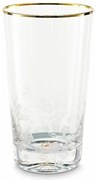 Ποτήρι Νερού 51131023 Blueshng Birds 330ml Clear-Gold Pip Studio Glass