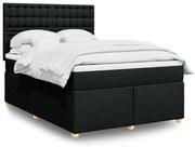 ΚΡΕΒΑΤΙ BOXSPRING ΜΕ ΣΤΡΩΜΑ ΜΑΥΡΟ 160X200 ΕΚ. ΥΦΑΣΜΑΤΙΝΟ 3291347