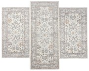 Χαλιά Κρεβατοκάμαρας (Σετ 3τμχ) Polcarpet Estia 2571 D.Grey/White