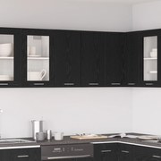 vidaXL Μαύρο Δέντρο Κρεμαστό Ντουλάπι 60x31x60 εκ Φτιαγμένο από Επεξεργασμένο Ξύλο