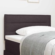 vidaXL LED Κεφαλάρι Σχεδίαση Γραμμών Σκούρο Καφέ 80 εκ Ύφασμα