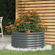vidaXL Ζαρντινιέρα Ανθρακί 80x80x36 εκ. Γαλβανισμένος χάλυβας