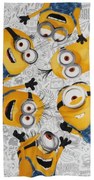 Πετσέτα Θαλάσσης Παιδική 5866 Minnions Yellow-Grey Das Home Θαλάσσης 70x140cm 100% Cotton
