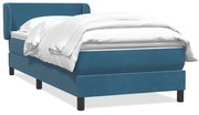 ΚΡΕΒΑΤΙ BOXSPRING ΜΕ ΣΤΡΩΜΑ ΣΚΟΥΡΟ ΜΠΛΕ 90X220 ΕΚ. ΒΕΛΟΥΔΙΝΟ 3317389