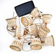 Φωτιστικό Οροφής - Γιρλάντα Ηλιακή & Επαναφορτιζόμενη Aurora LUMAUR800XXSLNW 800cm 10xE14 35Lm 220V 2700K Brown New Garden