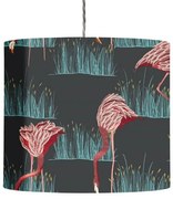 Καπέλο Κρεμαστού Φωτιστικού 1xE27 Ύφασμα Φ42cm Salinas Ebb&amp;Flow SH101094H-G Μπλε