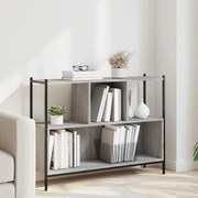 vidaXL Βιβλιοθήκη Γκρι Sonoma 102x28x77,5 εκ. από Επεξεργασμένο Ξύλο