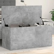 vidaXL Κουτί Αποθήκευσης Γκρι Σκυροδέματος 100x42x46 εκ. Επεξεργ. Ξύλο