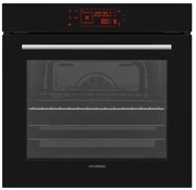 Hyundai HBIO22-75/3 TH-BX Εντοιχιζόμενος Φούρνος άνω Πάγκου 78lt χωρίς Εστίες Π59.5εκ., Μαύρος (4 έτη εγγύηση)