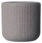 Supergreens Γλάστρα Πήλινη Στρογγυλή "Stripe" Καφέ S 27x27x25 εκ.