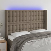 ΚΕΦΑΛΑΡΙ ΚΡΕΒΑΤΙΟΥ LED TAUPE 147X16X118/128 ΕΚ. ΥΦΑΣΜΑΤΙΝΟ 3124484