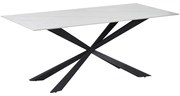 Intrahome Τραπέζι Cozline intrahome λευκό μαρμάρου sintered stone-πόδι μαύρο μέταλλο 180x90x76εκ | SKU: INTRAPA-130111373