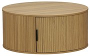 Τραπέζι σαλονιού Scandi MDF σε φυσική απόχρωση Φ80x35.5εκ Υλικό: MDF - CLIPBOARD WITH PAPER WOOD - METAL TUBE 25MM 260-000009