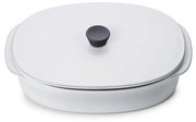 CARACTERE CULINAIRE WHITE CUMULUS RECT DISH WITH LID 19X13 19X13X6,8CM 550ML RV655268K2