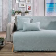 Ριχτάρι Como 05 Petrol Teoran Τριθέσιο 180x300cm Βαμβάκι-Πολυέστερ