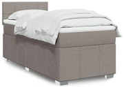 ΚΡΕΒΑΤΙ BOXSPRING ΜΕ ΣΤΡΩΜΑ TAUPE 100 X 200 ΕΚ. ΥΦΑΣΜΑΤΙΝΟ 3289283