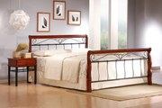 VERONICA bed 160 cm color: ant. cherry/black DIOMMI V-CH-VERONICA_160CM-LOZ