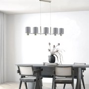Φωτιστικό Οροφής Πολύφωτο Homelighting 77-8291 Nickel/Grey