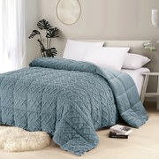 Κουβερτοπάπλωμα Flannel-Sherpa Υπέρδιπλο 220x240εκ. Ian Petrol Melinen 20003772