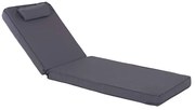 Μαξιλάρι Ξαπλώστρας Sifnos HM11236.30T 600gr 196(117+1+78)x58x9cm Grey