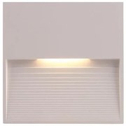Απλίκα Φωτιστικό Τοίχου SLIM LED 3W 120X120X12 3000K IP65 145-52101 Eurolamp-145-52101-Λευκό 145-52101