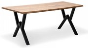 Τραπέζι &quot;KRISTA&quot; από MDF/μέταλλο σε χρώμα ακακία/μαύρο 120x70x75