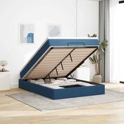 Οθωμανικό κρεβάτι με στρώμα μπλε 140x190cm ύφασμα 3311112