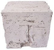 ZEUS SIDE TABLE ΓΚΡΙ 51x40,5xH46cm