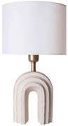 Φωτιστικό Επιτραπέζιο 687HMY2321 Φ28x50cm E27 40W Cream-Gold Opviq