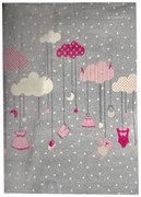 Παιδικό χαλί Lollipops 9349Α Pink Grey 160 x 230