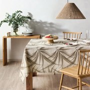 Τραπεζομάντηλο Felce Beige-Grey Kentia 135X180cm Βαμβάκι-Πολυέστερ