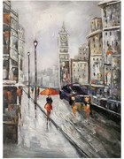 Πίνακας Καμβάς Λονδίνο 15-00-23558 60x80cm Multi Marhome Κάθετοι Canvas