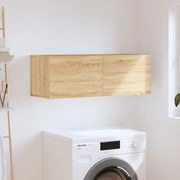 vidaXL Ντουλάπι Τοίχου Sonoma Δρυς 100 x 36,5 x 35 εκ. Επεξεργ. Ξύλο