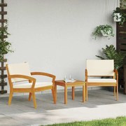 vidaXL Καρέκλα Κήπου 2 pcs Καφέ Μασίφ ξύλο ακακίας