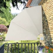 vidaXL Σκίαστρο Βεράντας Πλαϊνό Πτυσσόμενο Κρεμ 210 x 210 εκ.