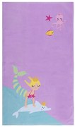 ΠΑΙΔΙΚΗ ΠΕΤΣΕΤΑ ΘΑΛΑΣΣΗΣ MERMAID HAVING FUN 70X120 LILAC - Nef-Nef Homeware